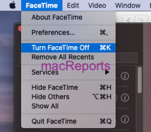 Turn off FaceTime on Mac