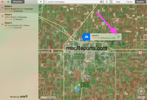 Apple Maps on Mac