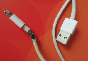 Damaged USB cable