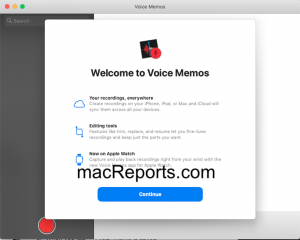 Voice Memos on Mac
