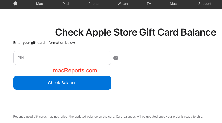 how to check your apple gift card balance