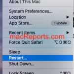 Restart your Mac