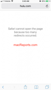 Safari Cannot Open The Page Because Too Many Redirects Occurred ...