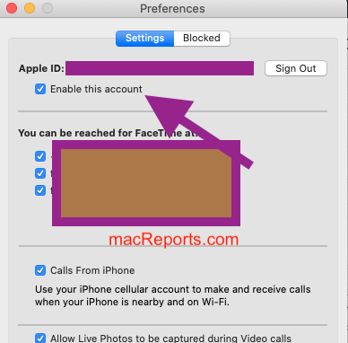 Apple ID for FaceTime