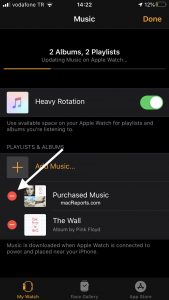 Apple Watch Delete Music