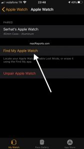 Find My Apple Watch