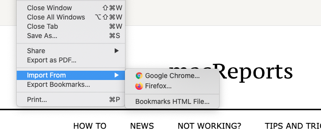 transfer google chrome passwords to safari