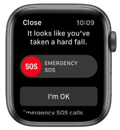 Fall detection on Apple Watch
