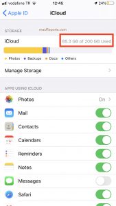 iCloud Storage Plan. 