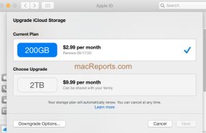 Upgrade iCloud Storage