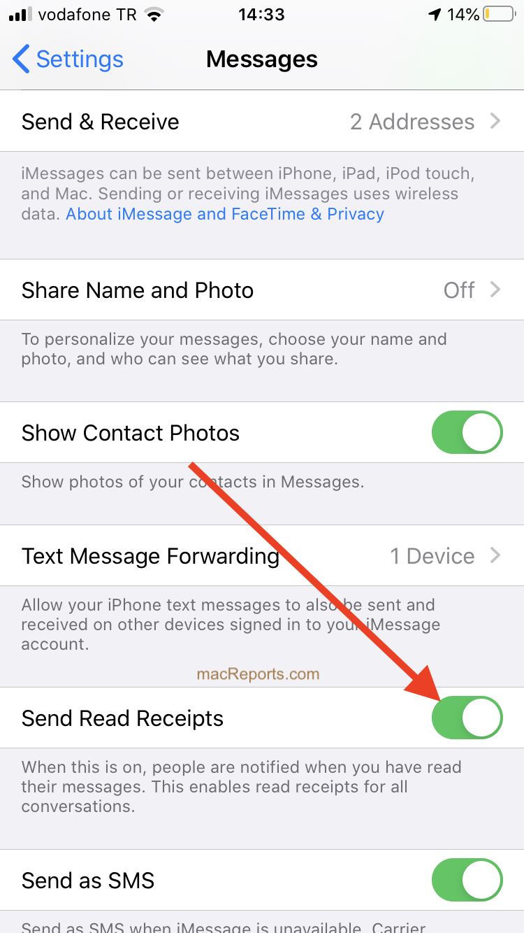 Imessage Read Receipts How To Enable Or Disable On Iphone Ipad And Mac Macreports