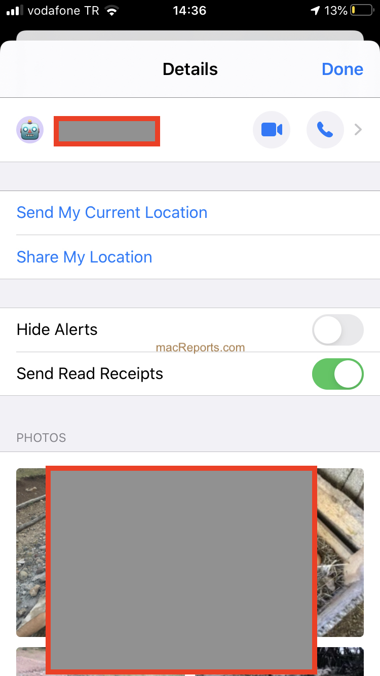 iphone send read receipts to specific contacts