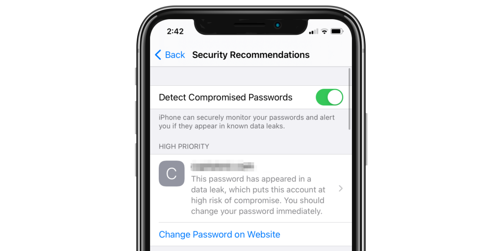 compromised passwords iphone data leak