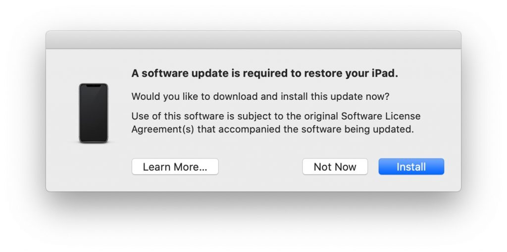 software update required 