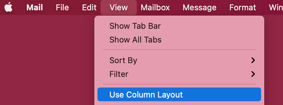 choose column layout