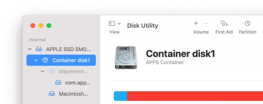 disk utility container