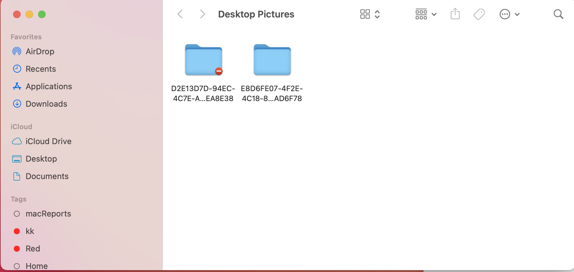 Desktop Pictures folder