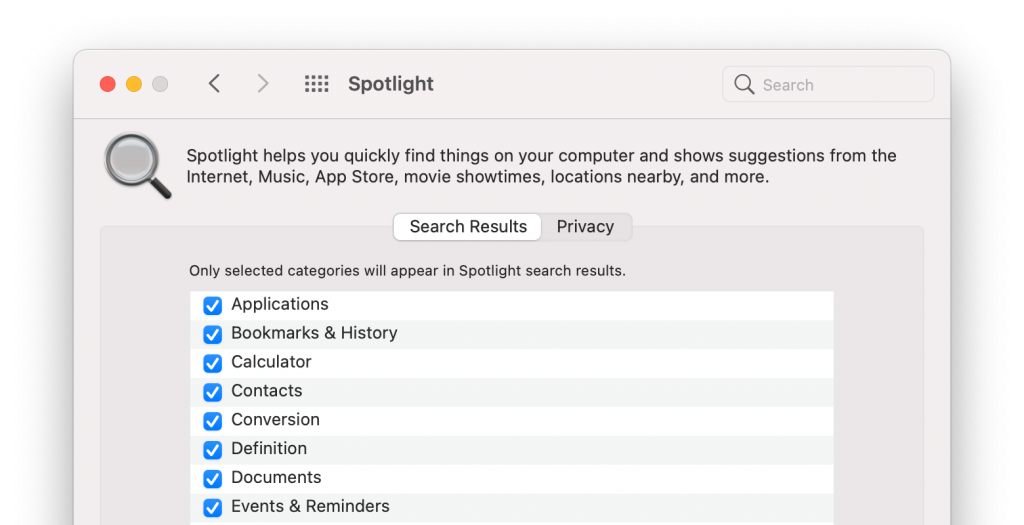 spotlight categories