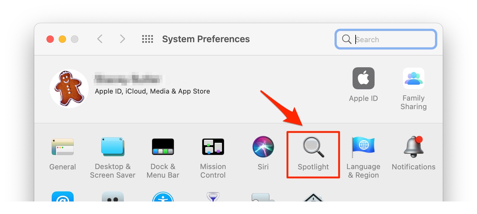 spotlight search shortcut mac