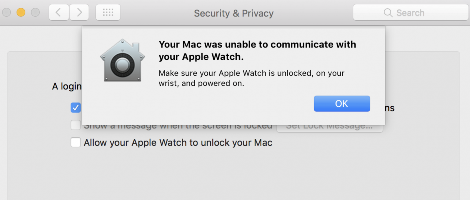 Your Mac Was Unable to Communicate with your Apple Watch, Fix • macReports