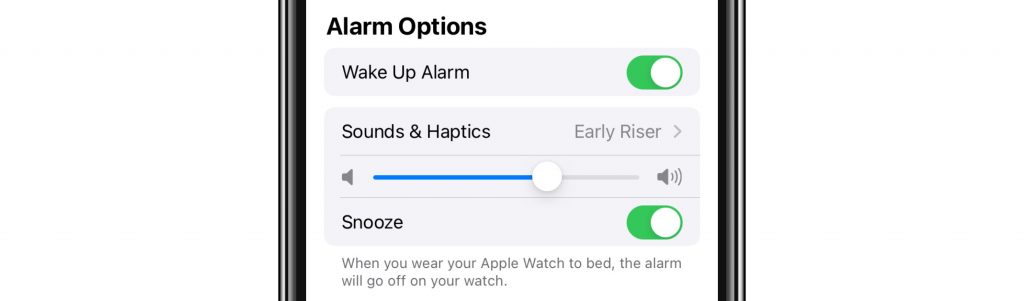 alarm options