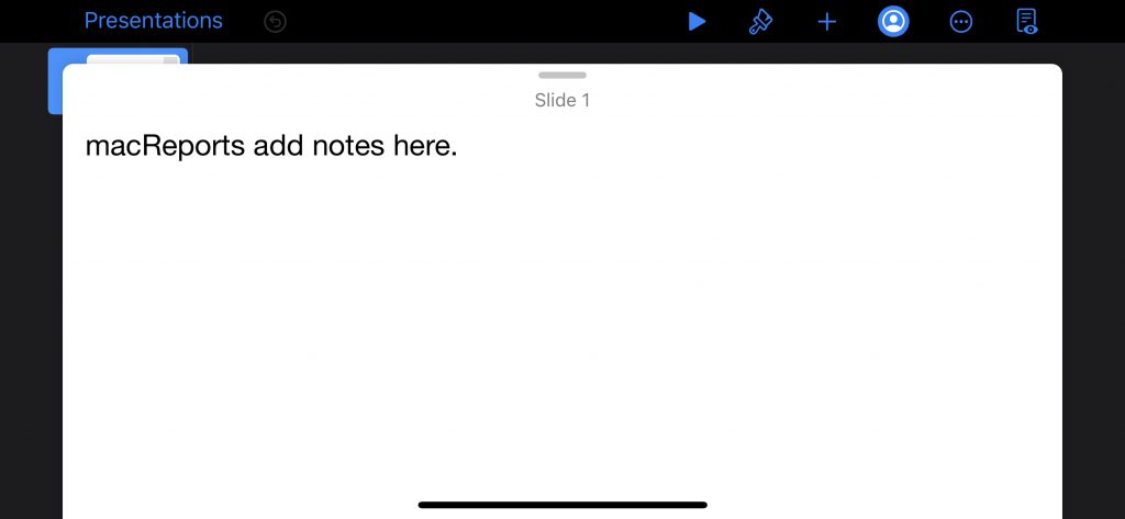 iPhone Presenter Notes