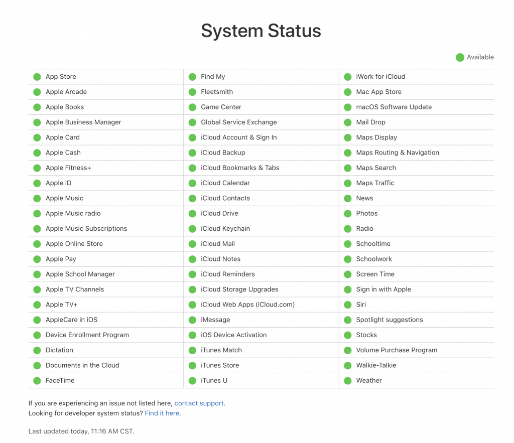 Screen Time System Status