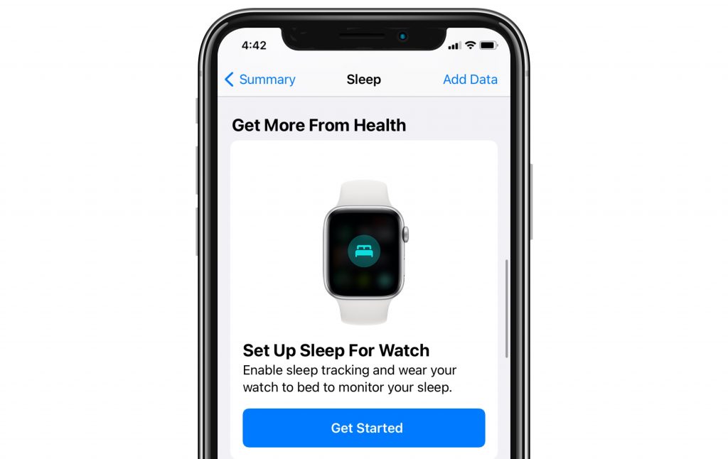 set up sleep on Apple Watch