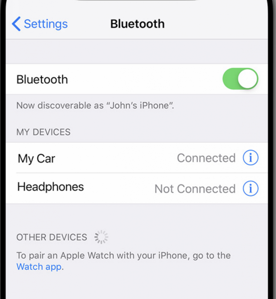 Bluetooth iPhone