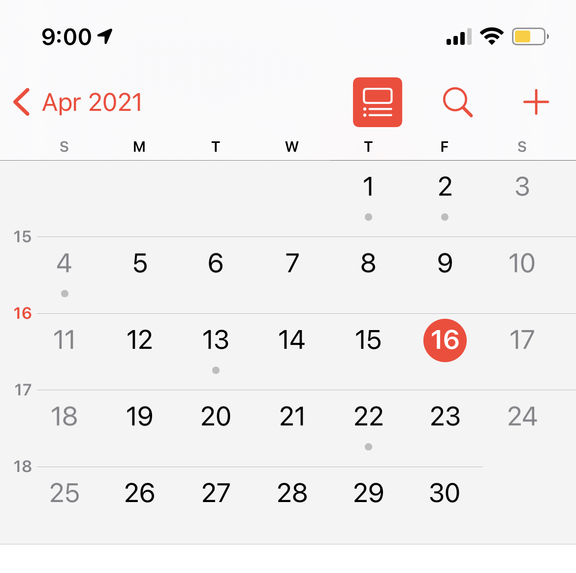 Iphone Calendar Icon 15