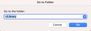 Go to the Library folder