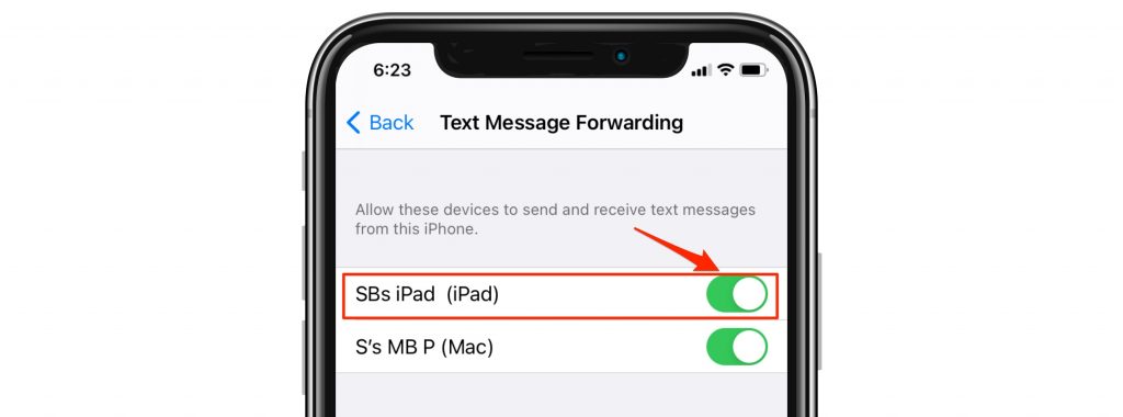text message forwarding devices list