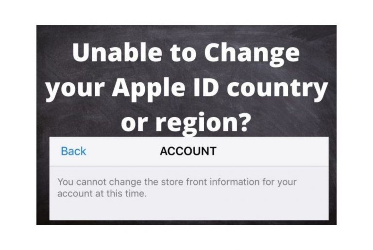 Unable to Change your Apple ID Country? How to Fix