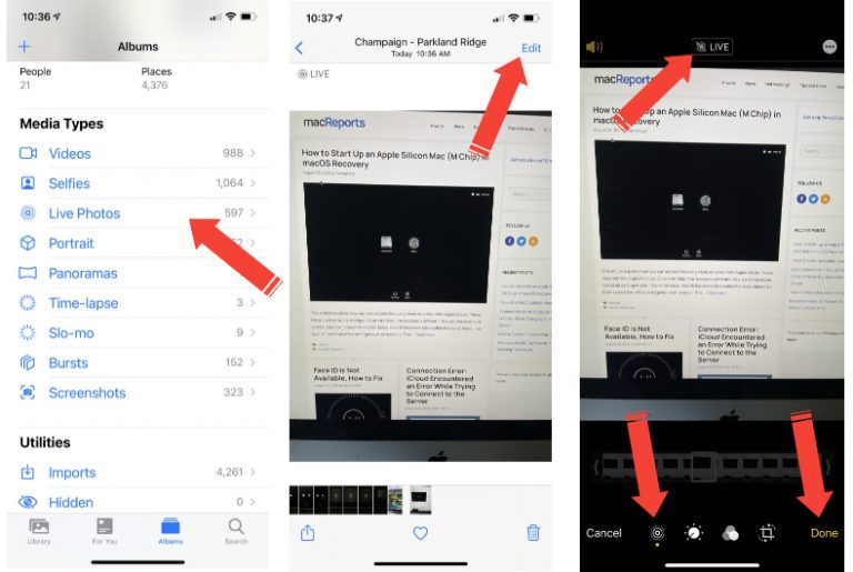 How to Turn off Live Photos on iPhone and iPad