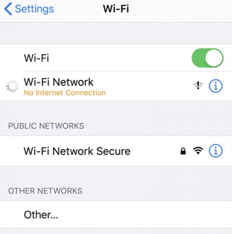 iPhone is Connected to Wi-Fi But No Internet