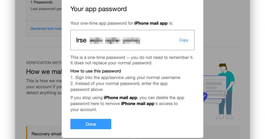 app password from aol