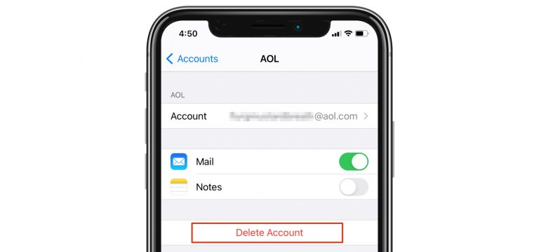 iphone no password provided for email