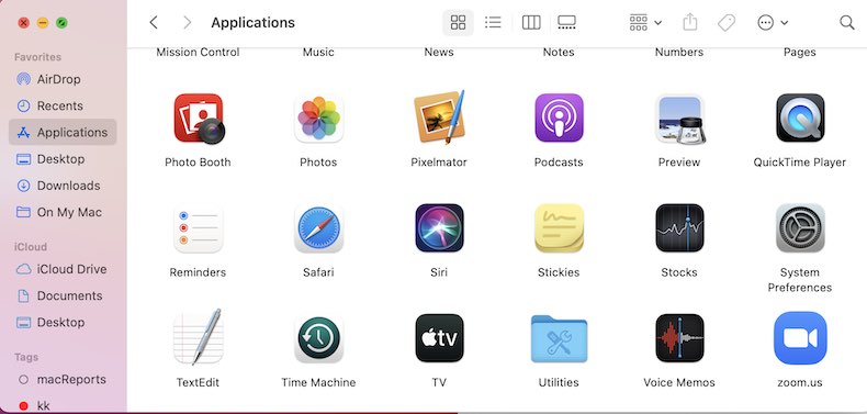 where is applications on mac