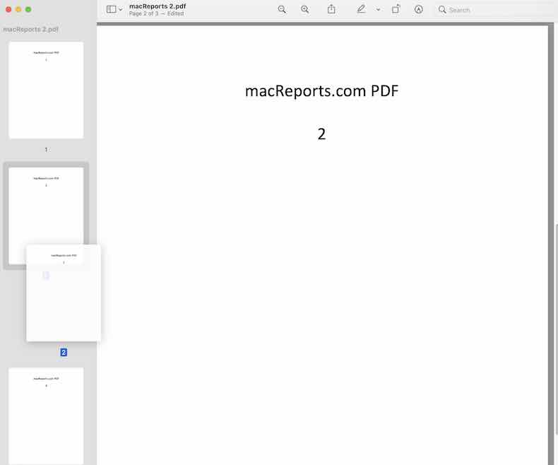 Reorder PDF