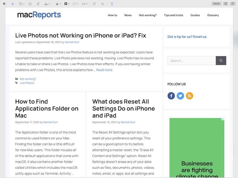 How to Crop Screenshot on Mac • macReports