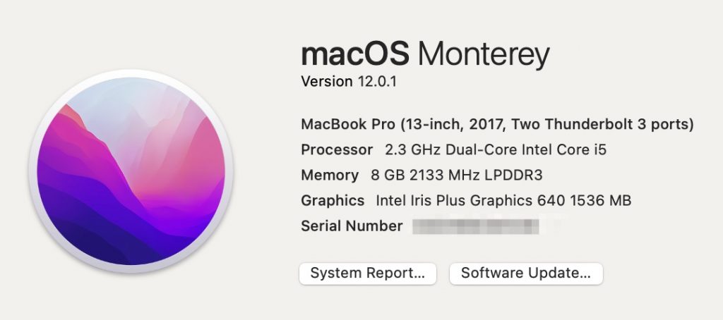 about my Mac info