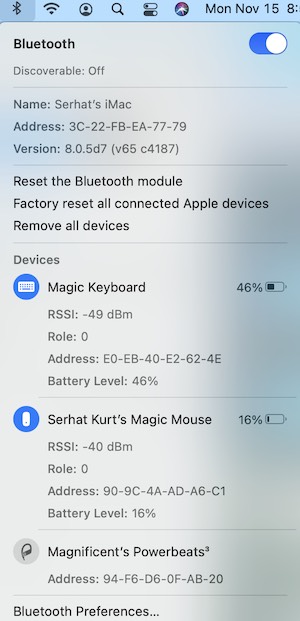 Reset the Bluetooth module. 