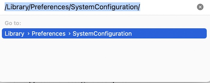 System Configuration folder 