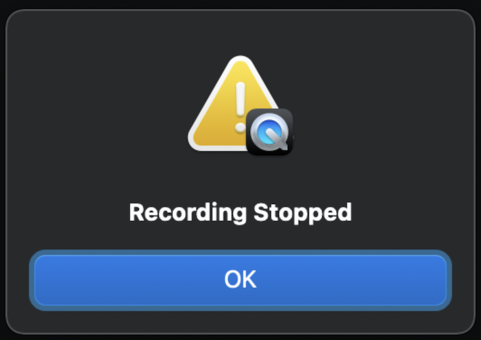 Recording Stopped