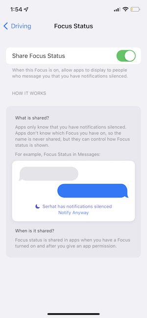 [Contact] Has Notifications Silenced in Messages • macReports