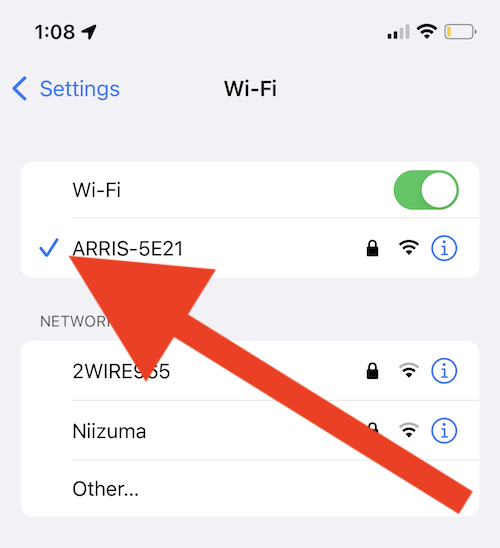 no internet connection iphone