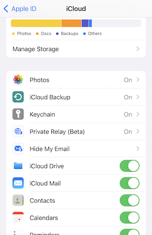 iCloud Contacts