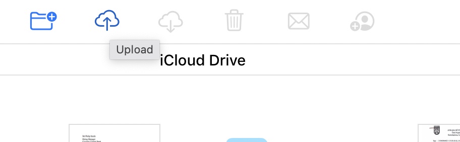iCloud Drive Upload