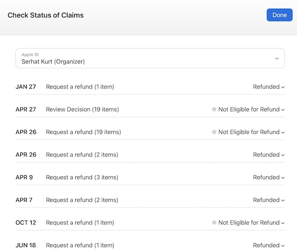 not eligible for refund - Apple Community