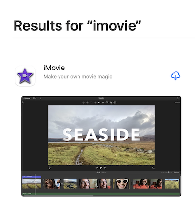 Download iMovie